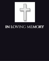 In Loving Memory Funeral Blank Page Guest Book