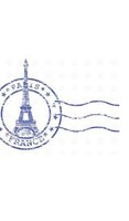 Paris France Postage Stamp Creative  Blank Page Journal