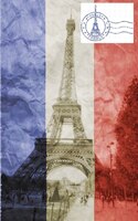 Eiffel Tower French Flag  Vintage Creative Blank Journal