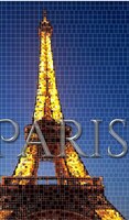 Paris Eiffel Tower Mosaic  Creative Blank Journal Sir Michael Huhn Designer Edition