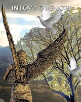 Angel White Doves New Zealand  Stunning Landscape  Remberance  Funeral  Blank Page Guest Book