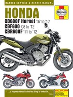 Honda CB600 Hornet, CBF600 &amp; CBR600F (07-12) Haynes Repair Manual