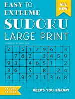Easy To Extreme Sudoku Large Print (blue): Keeps You Sharp