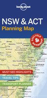 Lonely Planet New South Wales & Act Planning Map 1st Ed.