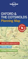 Lonely Planet Oxford & The Cotswolds Planning Map 1st Ed.