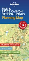 Lonely Planet Zion & Bryce Canyon National Parks Planning Map 1st Ed.