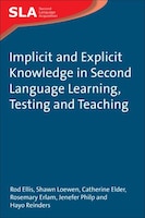 Implicit and Explicit Knowledge in Second Language Learning, Testing and Teaching