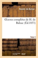 Oeuvres Completes de H. de Balzac. T4