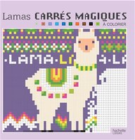 Lamas carres magiques a coloriers