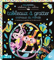 Tableaux a gratter animaux du monde