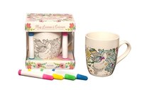 Coff.mug licorne a colorier art-therapie