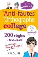 Anti-fautes d'orthographe college -l'