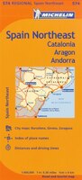 Michelin Spain: Northeast, Catalunya, Aragon, Andorra / Espagne: Nord-est, Catalogne, Aragon, Andorre Map 574