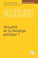 Etudes philosophiques 2014, no 04
