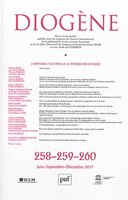 Revue Diogène, no 258-259-260: Histoire culturelle au prisme des studies (L')