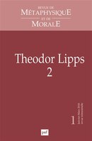 Revue de métaphysique et de morale 2018, no 01: Theodor Lipps, v. 02