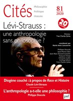 Revue Cités, no 81: Lévi-Strauss : une anthropologie sans philosophie ?