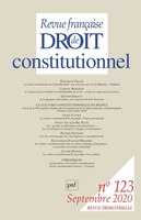 Revue française de droit constitutionnel, no 123