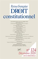 Revue française de droit constitutionnel, no 124