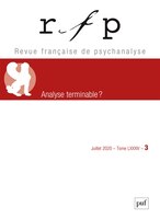 Revue franç. psychanalyse, v. 84, no 03: Analyse terminable?