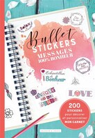 Bullet stickers: Messages 100 % bonheur