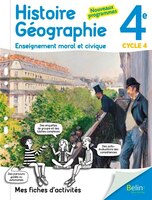 Histoire Géographie : Enseignement moral et civique cycle 4 4e