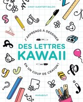 Des lettres kawaii-j'apprends a dessiner