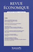 Revue économique 69-1, janvier 2018