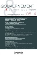 Gouvernement & action publique, v. 08, no 04: Ordinaire de la sortie de guerre /
