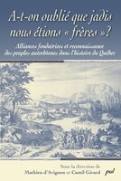 A-t-on oublié que jadis nous étions << frères >> ?