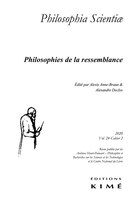 Philosophia Scientiae, v. 24, cahier 02: Philosophies de la ressemblance