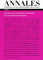 Annales d'histoire et de philosophie du vivant, v. 07