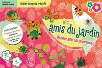 Coffret Les amis du jardins : Dessine avec tes empreintes !