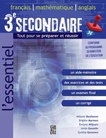 L'essentiel 3ème secondaire français mathématique anglais