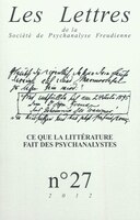 Lettres de la SPF (Les), no 27
