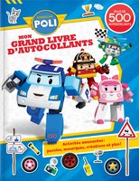 Robocar poli grand livre d'autocollants