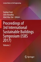 Proceedings Of 3rd International Sustainable Buildings Symposium (isbs 2017): Volume 2