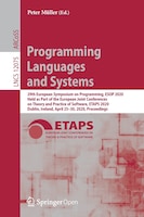 Programming Languages And Systems: 29th European Symposium On Programming, Esop 2020, Held As Part Of The European Joint Conferenc