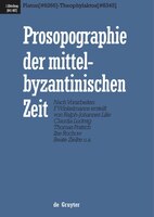 Prosopographie der mittelbyzantinischen Zeit, Bd 4, Platon (# 6266) - Theophylaktos (# 8345)