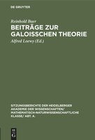 Beiträge Zur Galoisschen Theorie