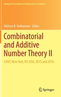 Combinatorial And Additive Number Theory Ii: Cant, New York, Ny, Usa, 2015 And 2016