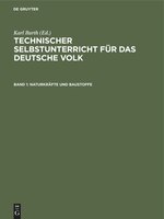 Naturkräfte Und Baustoffe