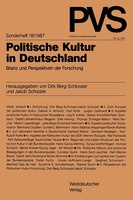 Politische Kultur in Deutschland: Bilanz und Perspektiven der Forschung
