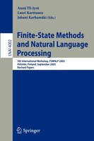 Finite-State Methods and Natural Language Processing: 5th International Workshop, FSMNLP 2005, Helsinki, Finland, September 1-2, 2