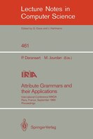 Attribute Grammars and their Applications: International Conference, Paris, France, September 19-21, 1990