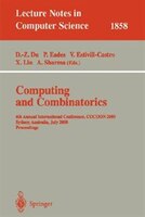 Computing and Combinatorics: 6th Annual International Conference, COCOON 2000, Sydney, Australia, July 26-28, 2000 Proceedings