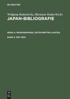 Japan-Bibliografie, Band 2, Japan-Bibliografie (1921-1950)