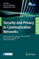 Security and Privacy in Communication Networks: 5th International ICST Conference, SecureComm 2009, Athens, Greece, September 14-1