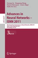 Advances In Neural Networks - Isnn 2011: 8th International Symposium On Neural Networks, Isnn 2011, Guilin, China, May 29-june 1,