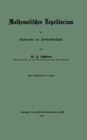 Mathematisches Repetitorium Für Studirende Der Forstwissenschaft